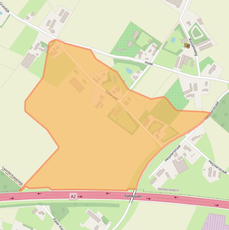 Kaart van postcodegebied 6031PZ.