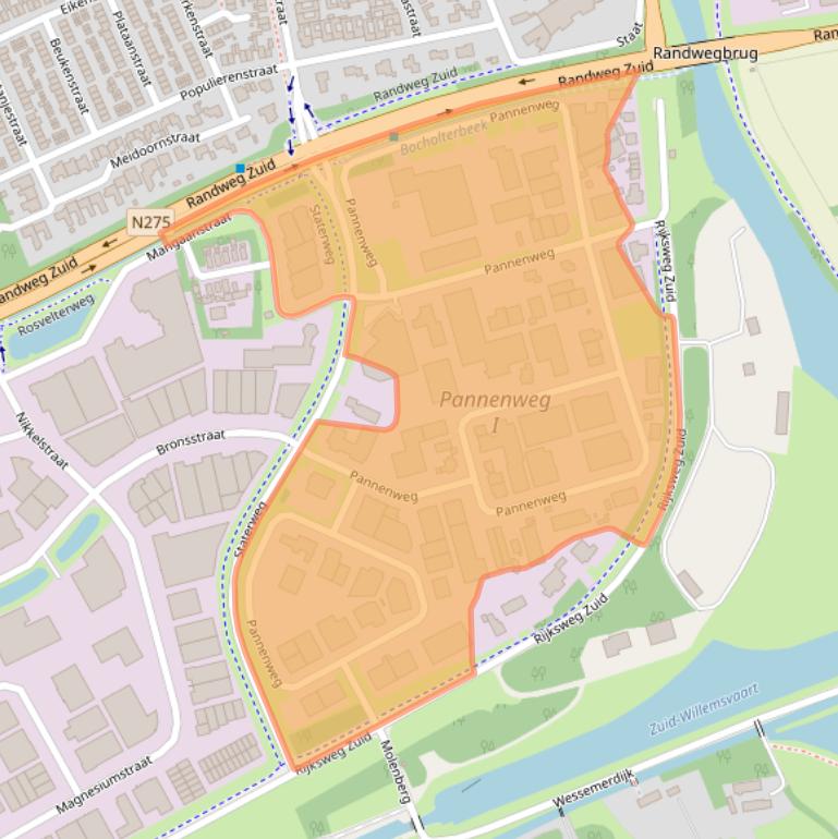 Kaart van postcodegebied 6031RK.