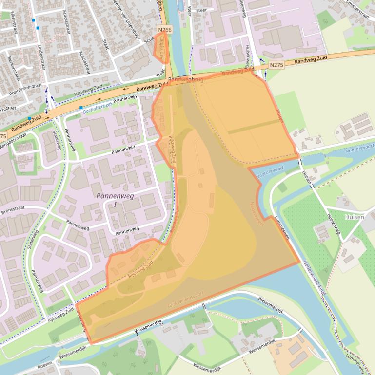 Kaart van postcodegebied 6031RL.