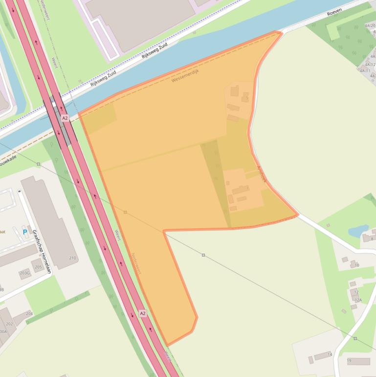 Kaart van postcodegebied 6031RP.