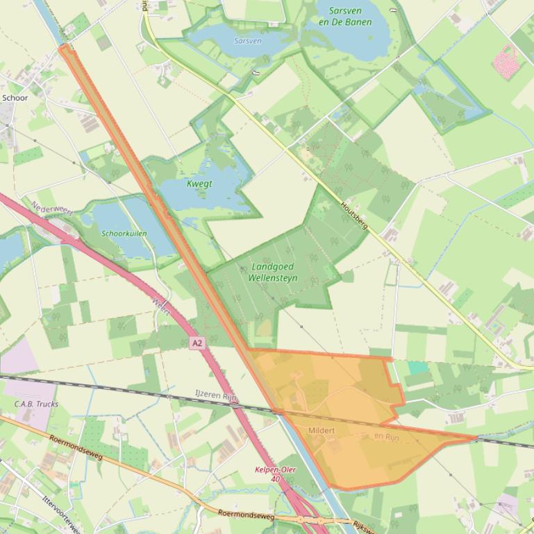 Kaart van postcodegebied 6031SM.