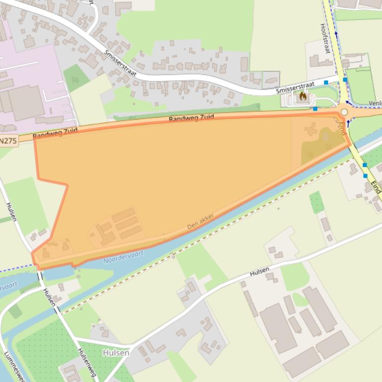 Kaart van postcodegebied 6031SZ.