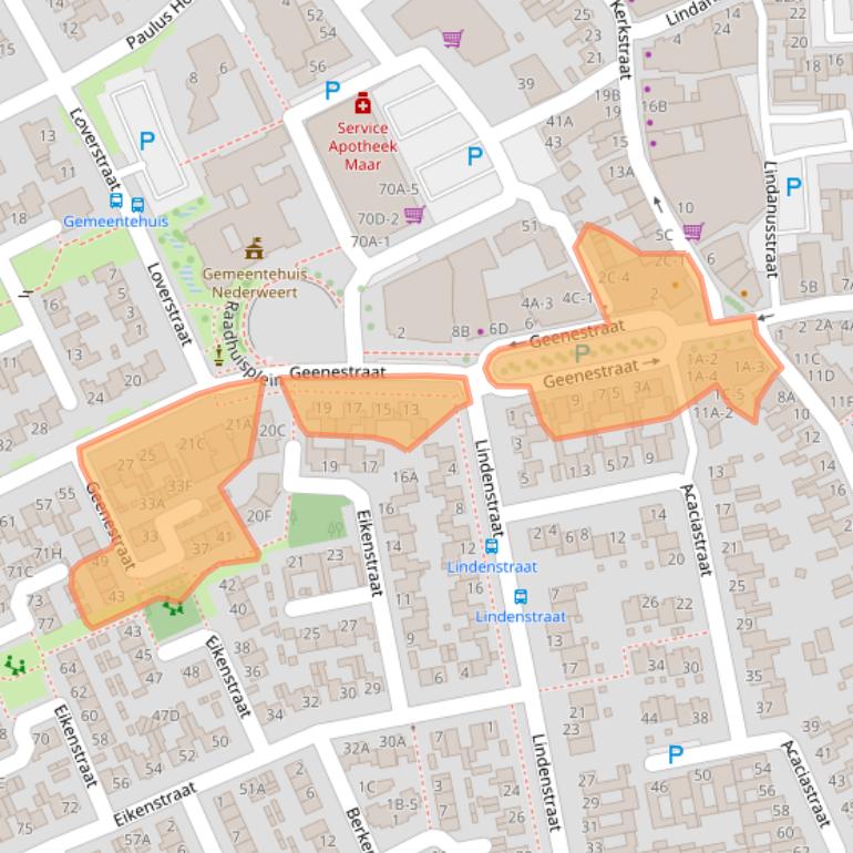 Kaart van postcodegebied 6031VM.