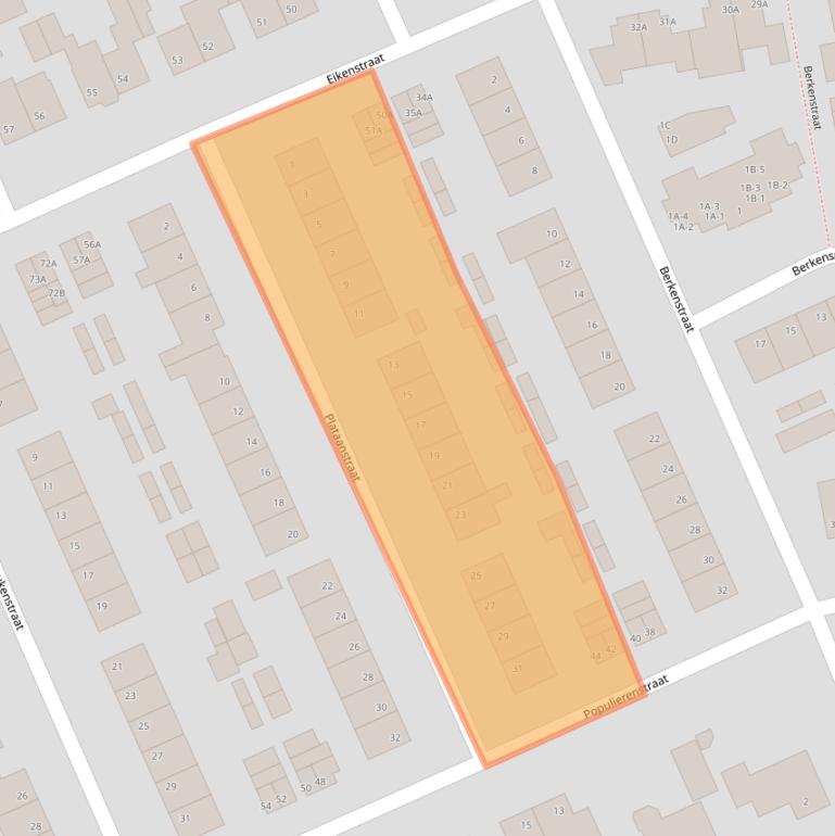 Kaart van postcodegebied 6031XC.