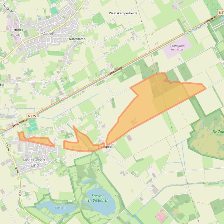 Kaart van postcodegebied 6034RJ.