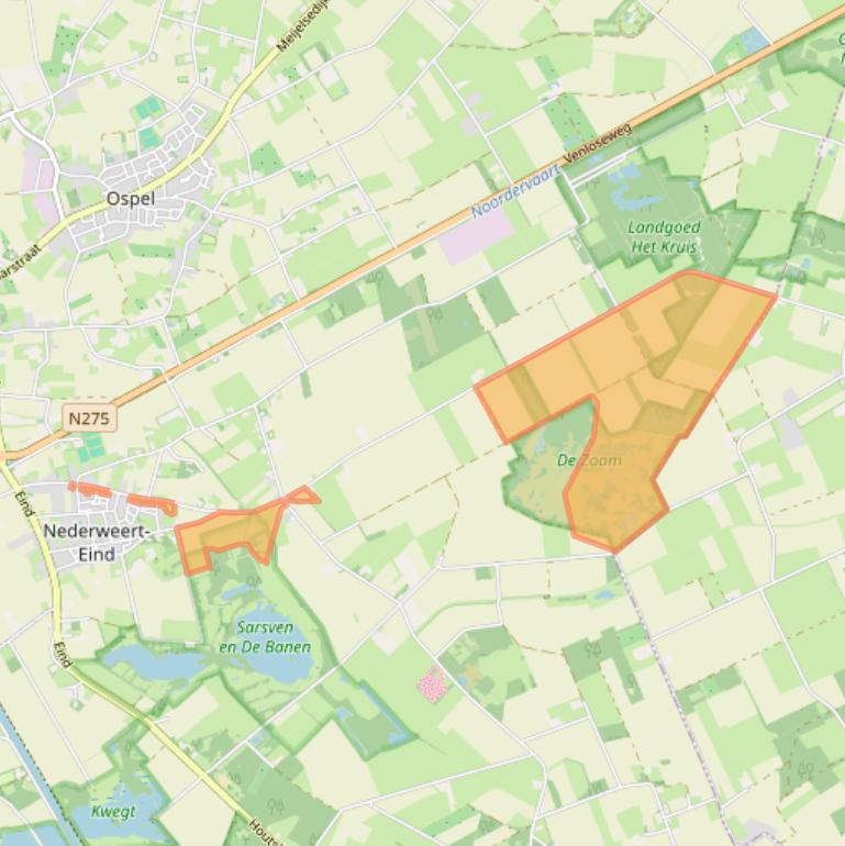 Kaart van postcodegebied 6034RL.