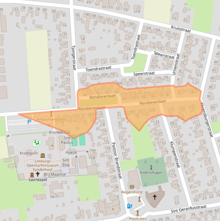 Kaart van postcodegebied 6034RS.