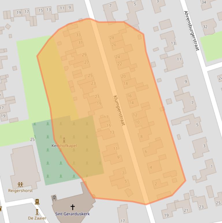 Kaart van postcodegebied 6034RW.