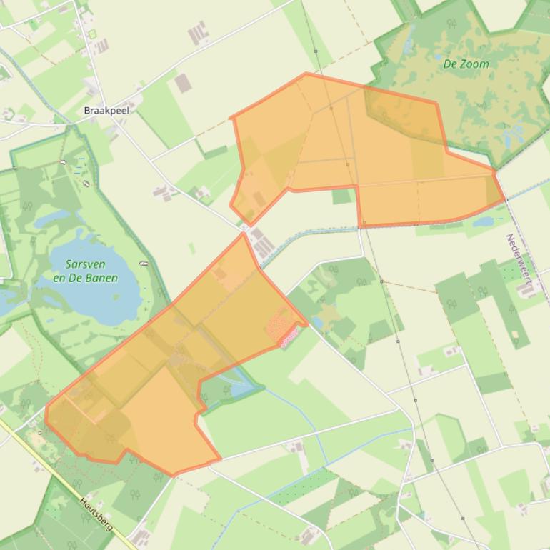 Kaart van postcodegebied 6034SV.