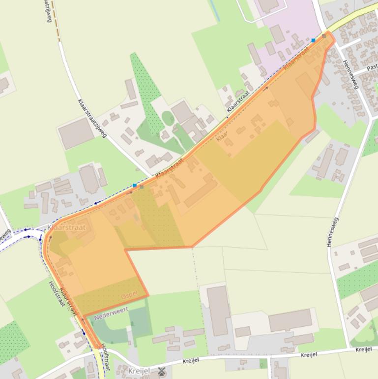 Kaart van postcodegebied 6035AA.