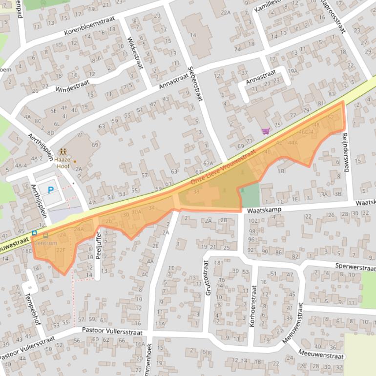 Kaart van postcodegebied 6035AR.