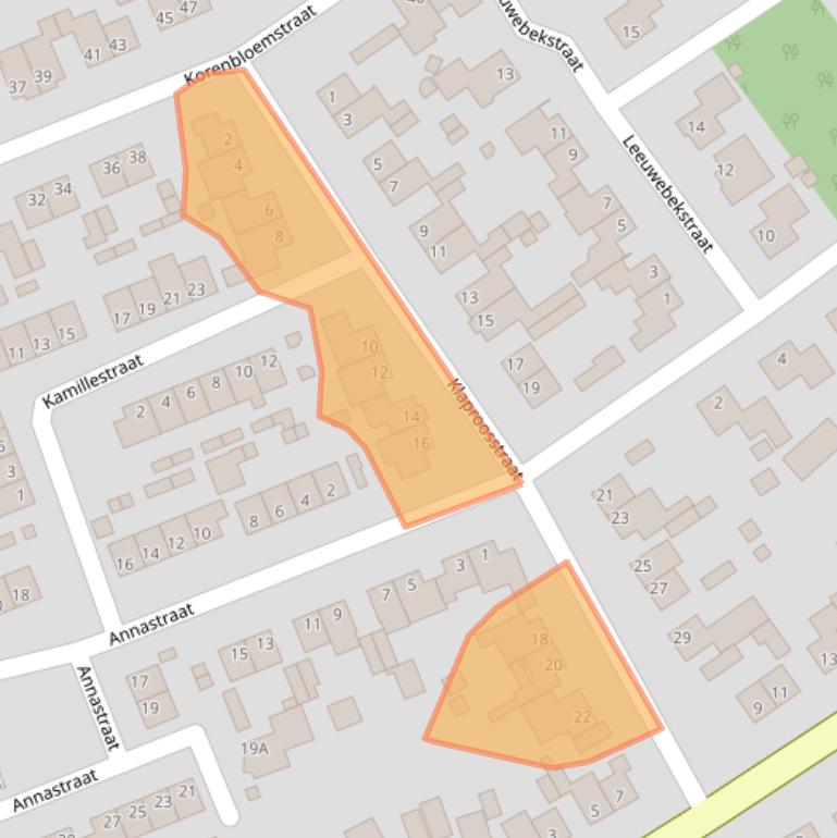 Kaart van postcodegebied 6035BG.