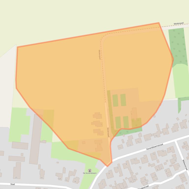 Kaart van postcodegebied 6035CD.