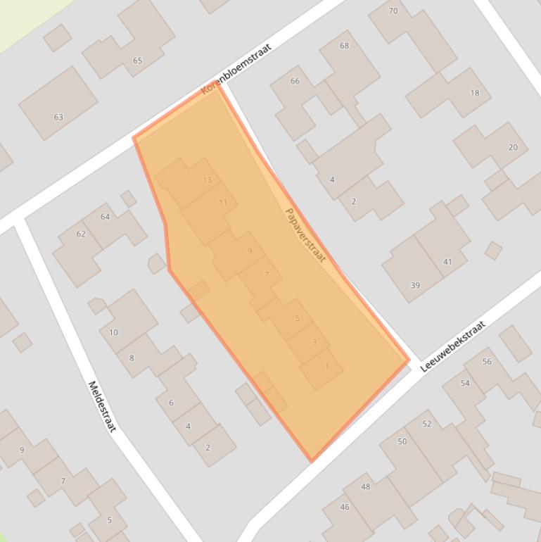 Kaart van postcodegebied 6035CL.