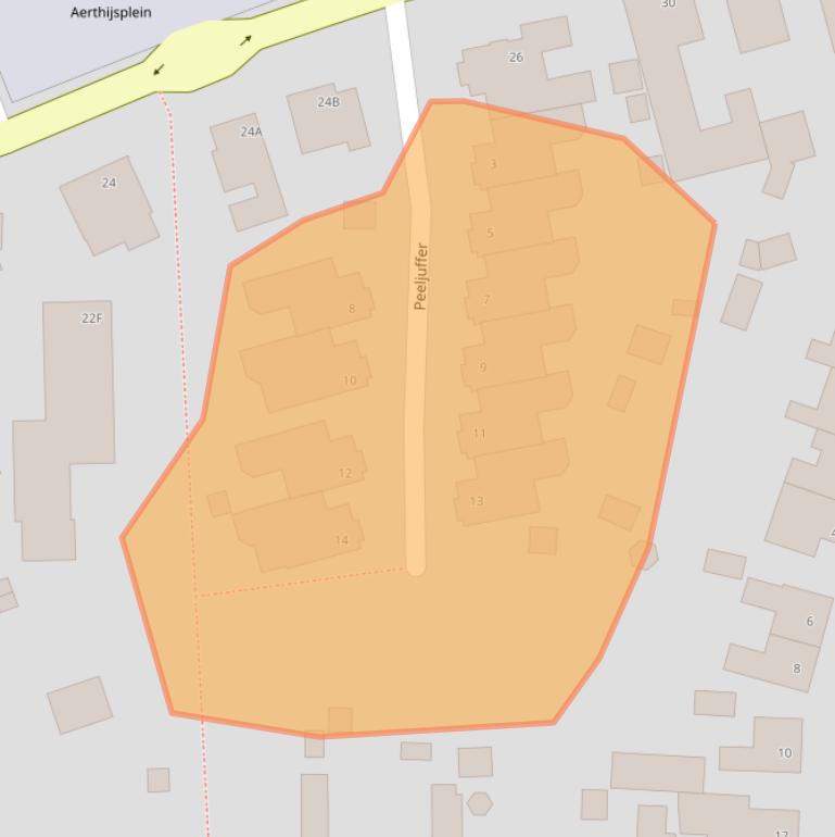 Kaart van postcodegebied 6035CM.