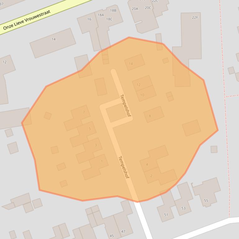 Kaart van postcodegebied 6035CR.