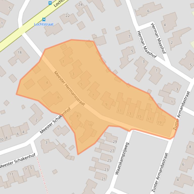 Kaart van postcodegebied 6035CT.