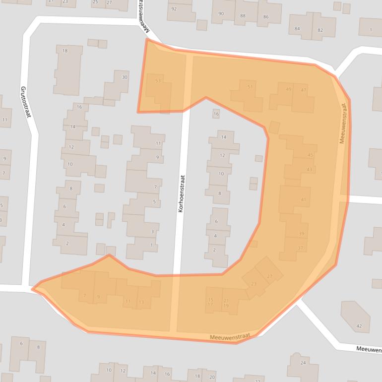 Kaart van postcodegebied 6035GC.