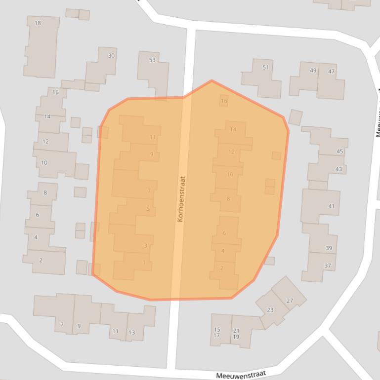 Kaart van postcodegebied 6035GD.