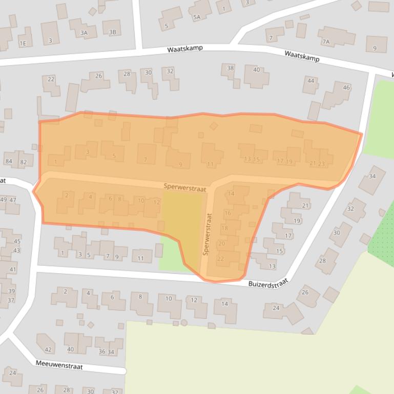 Kaart van postcodegebied 6035GH.