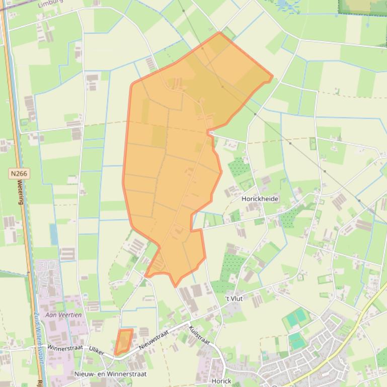 Kaart van postcodegebied 6035PC.