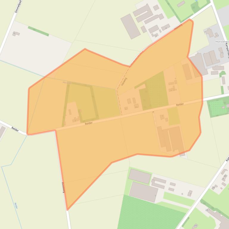 Kaart van postcodegebied 6035PE.