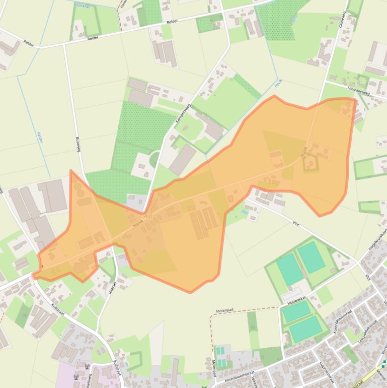 Kaart van postcodegebied 6035PH.