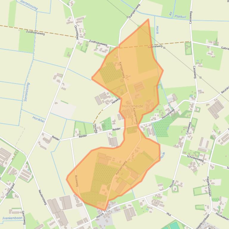 Kaart van postcodegebied 6035PM.