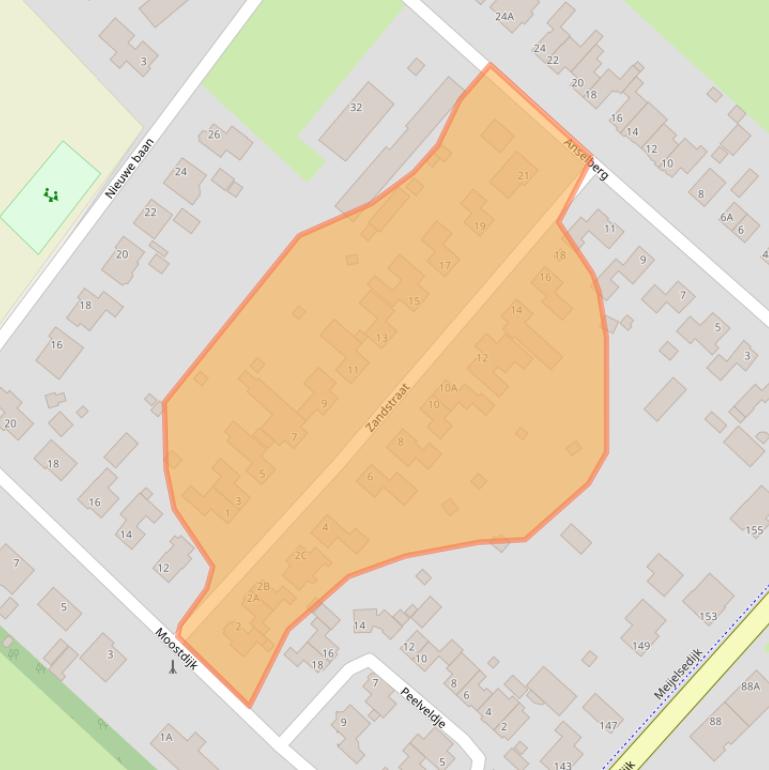 Kaart van postcodegebied 6035RE.