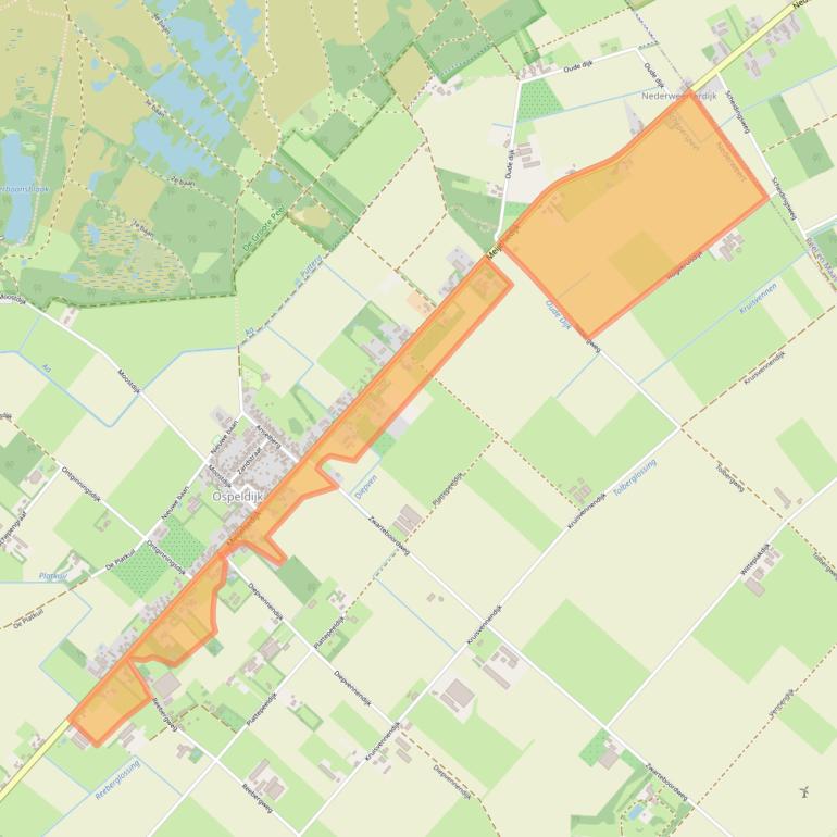Kaart van postcodegebied 6035RL.