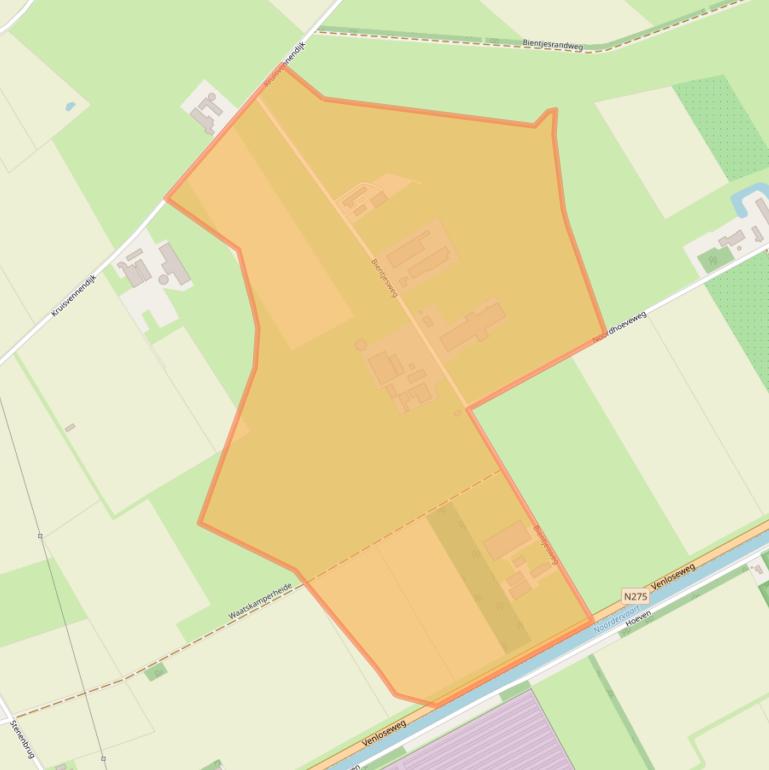 Kaart van postcodegebied 6035RW.