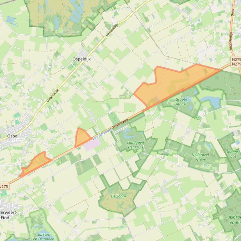 Kaart van postcodegebied 6035RX.