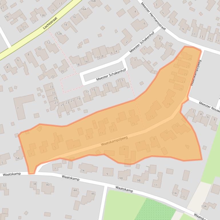 Kaart van postcodegebied 6035SE.