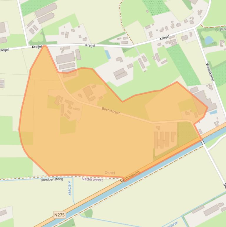 Kaart van postcodegebied 6035SH.