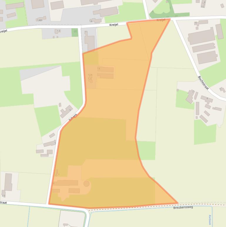 Kaart van postcodegebied 6035SJ.