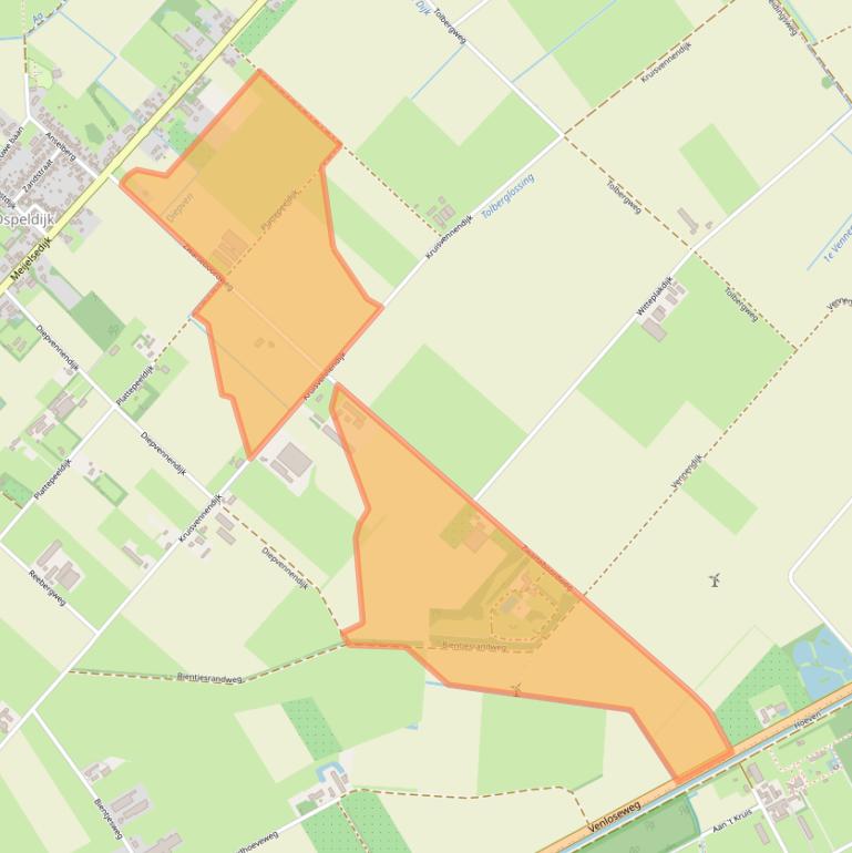 Kaart van postcodegebied 6035SN.