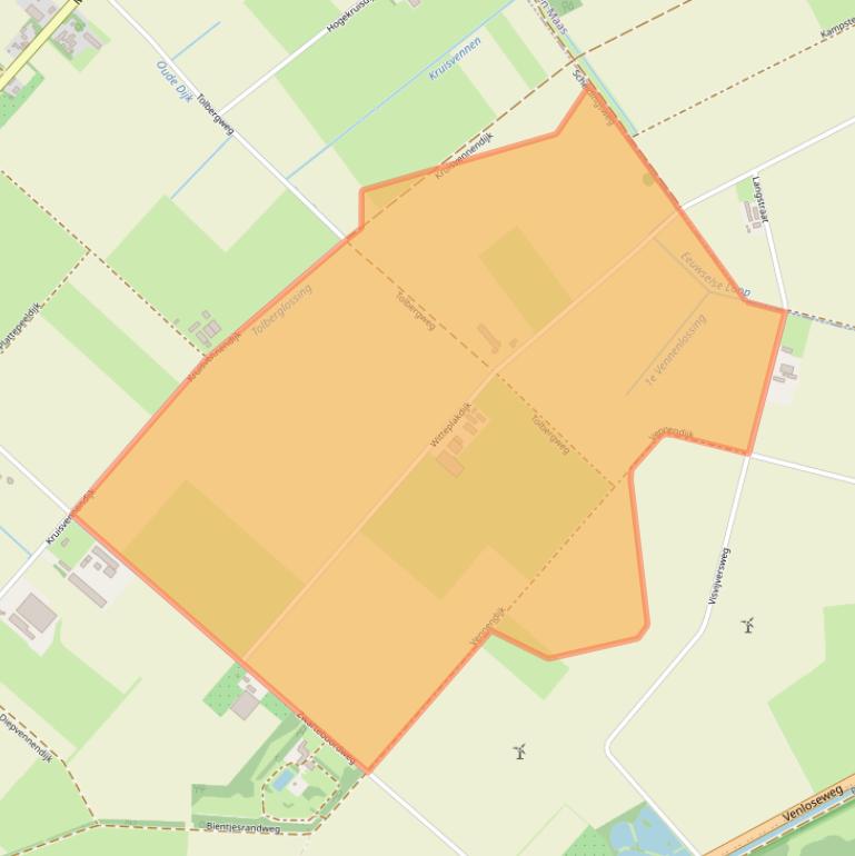 Kaart van postcodegebied 6035SR.