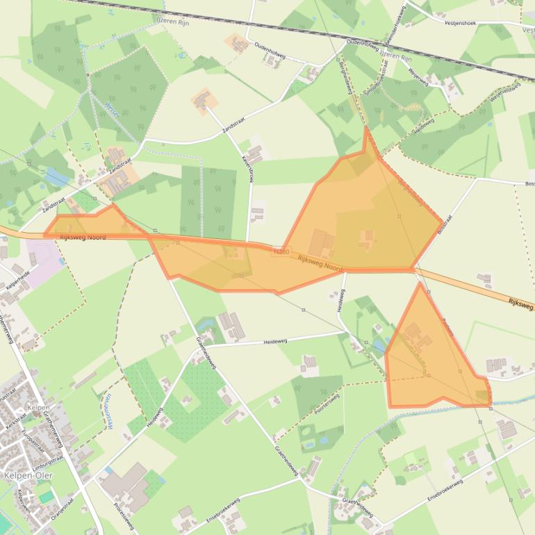 Kaart van postcodegebied 6037RE.