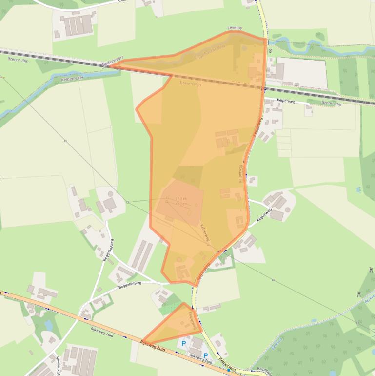 Kaart van postcodegebied 6037RM.