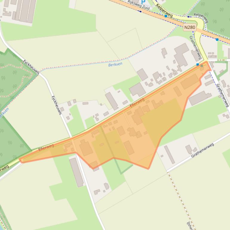 Kaart van postcodegebied 6037RS.