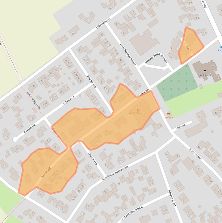 Kaart van postcodegebied 6037RX.