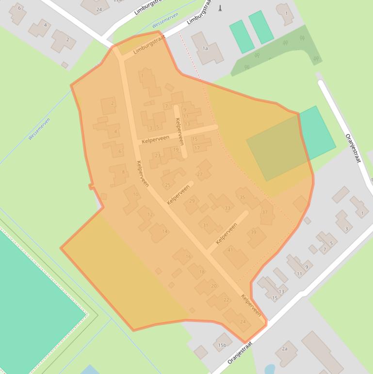 Kaart van postcodegebied 6037SG.