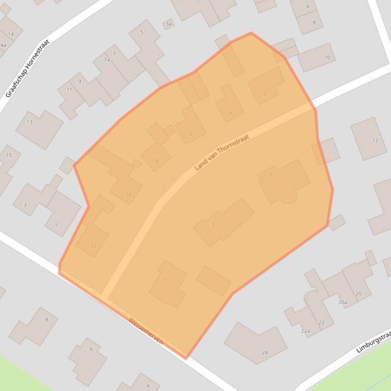 Kaart van postcodegebied 6037SW.