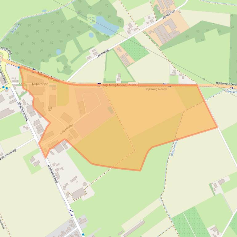 Kaart van postcodegebied 6037SZ.