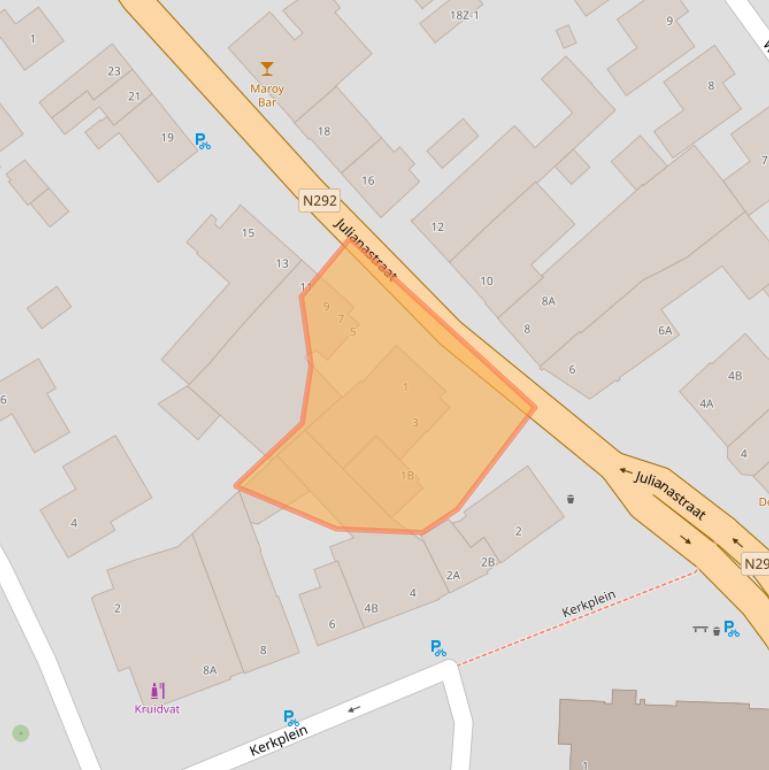 Kaart van postcodegebied 6039AG.