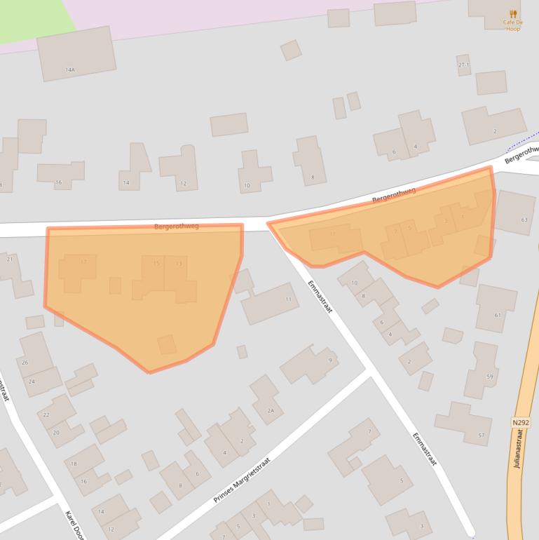 Kaart van postcodegebied 6039AK.