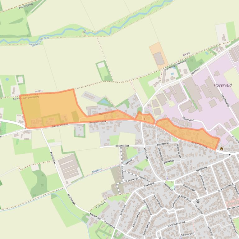 Kaart van postcodegebied 6039AN.