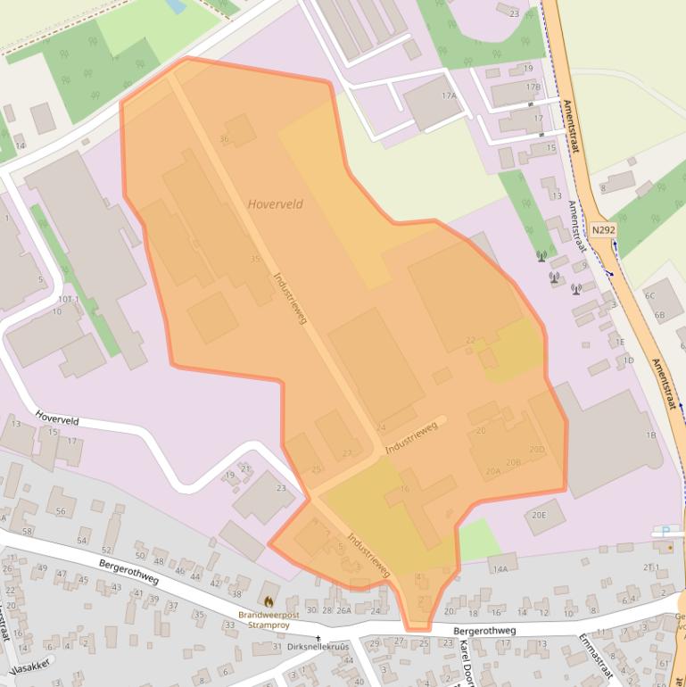 Kaart van postcodegebied 6039AP.