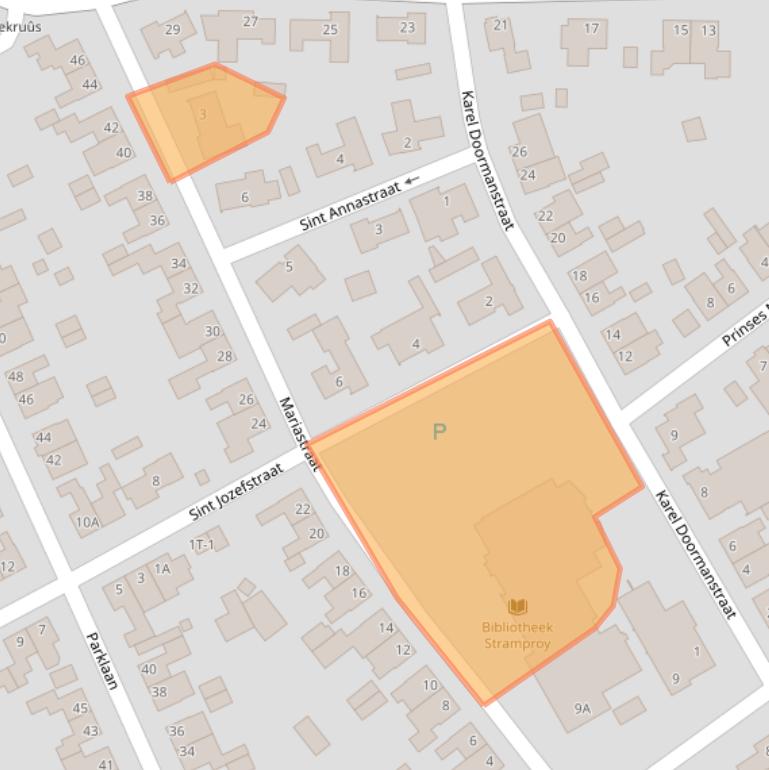 Kaart van postcodegebied 6039AW.