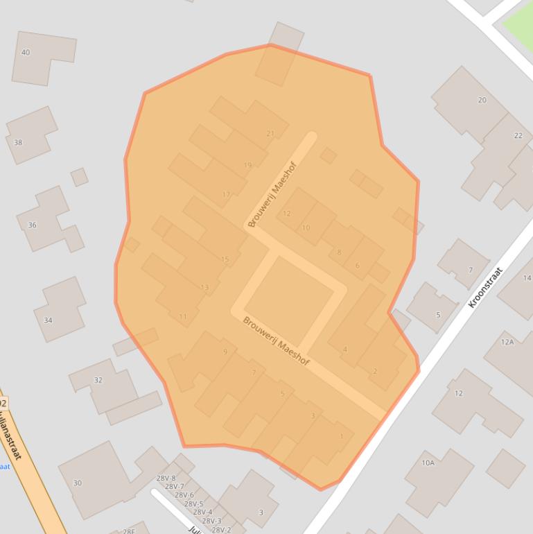 Kaart van postcodegebied 6039AZ.